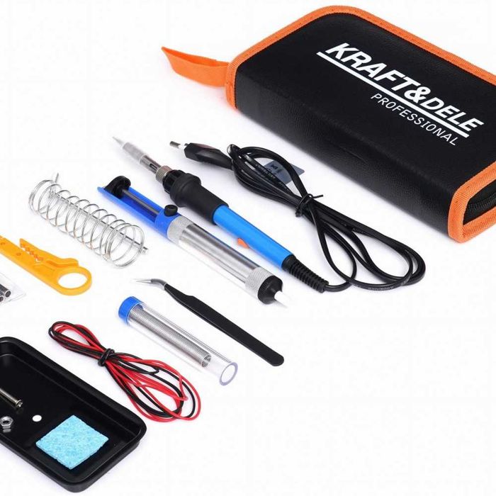 Комплект поялник с помпа за калай KRAFT&DELE , 220-240 V, 80 W, 480°C