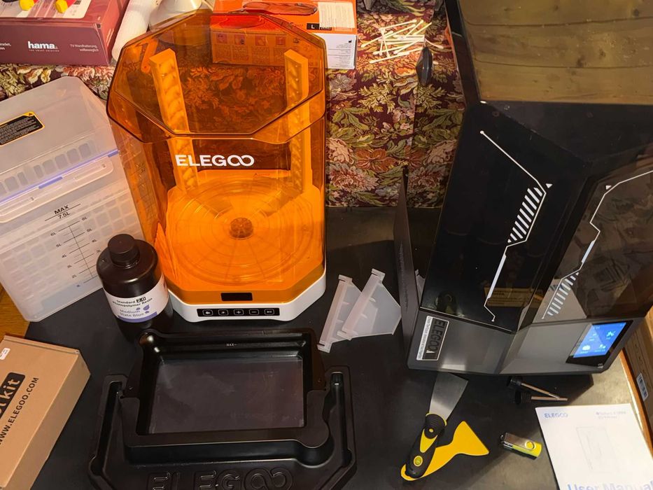 Elegoo Saturn 4 Ultra + Mercury Plus V3.0 + accesorii