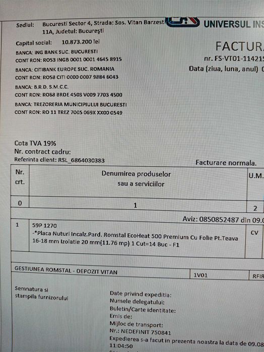 placa nuturi pardoseală