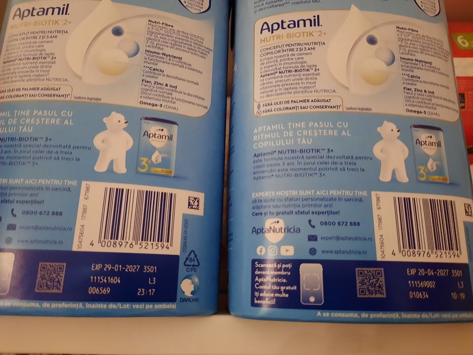 Lapte praf Aptamil 2+ 5 cutii