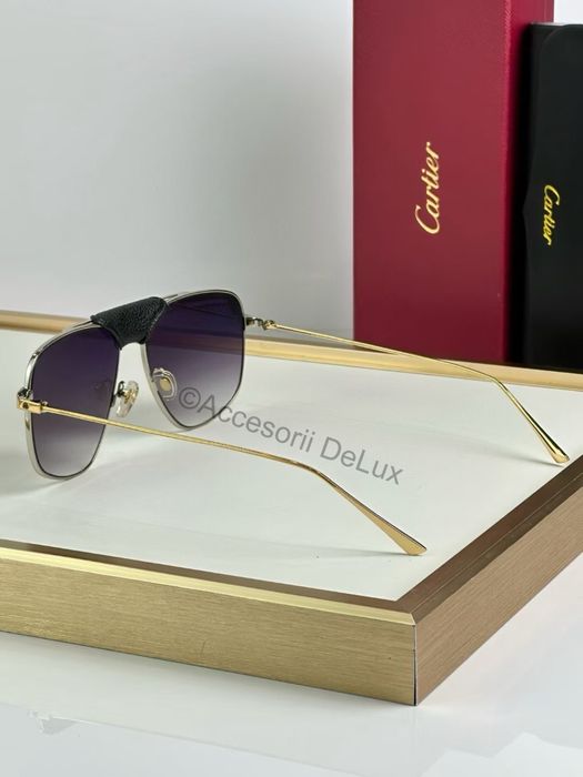 Ochelari de Soare Santos De Cartier CT0037S Polarised Noi Full Box [Verificare Colet] Aviator
