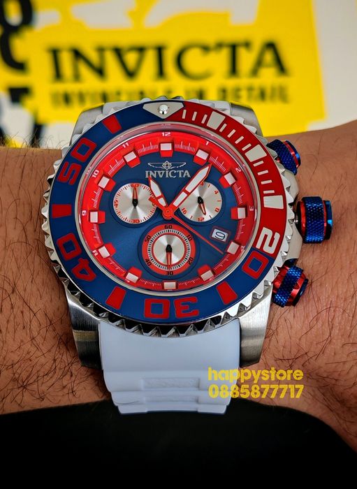 INVICTA Seahorse White 52 mm, Инвикта нов мъжки часовник