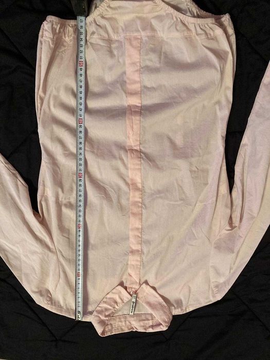 Camasa cu guler tip body Stradivarius, roz pal, marime S