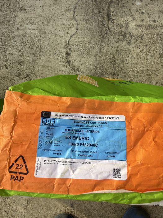 Seminte floarea-soarelui hibrid ES EMERIC Clearfield Plus-150000 boabe
