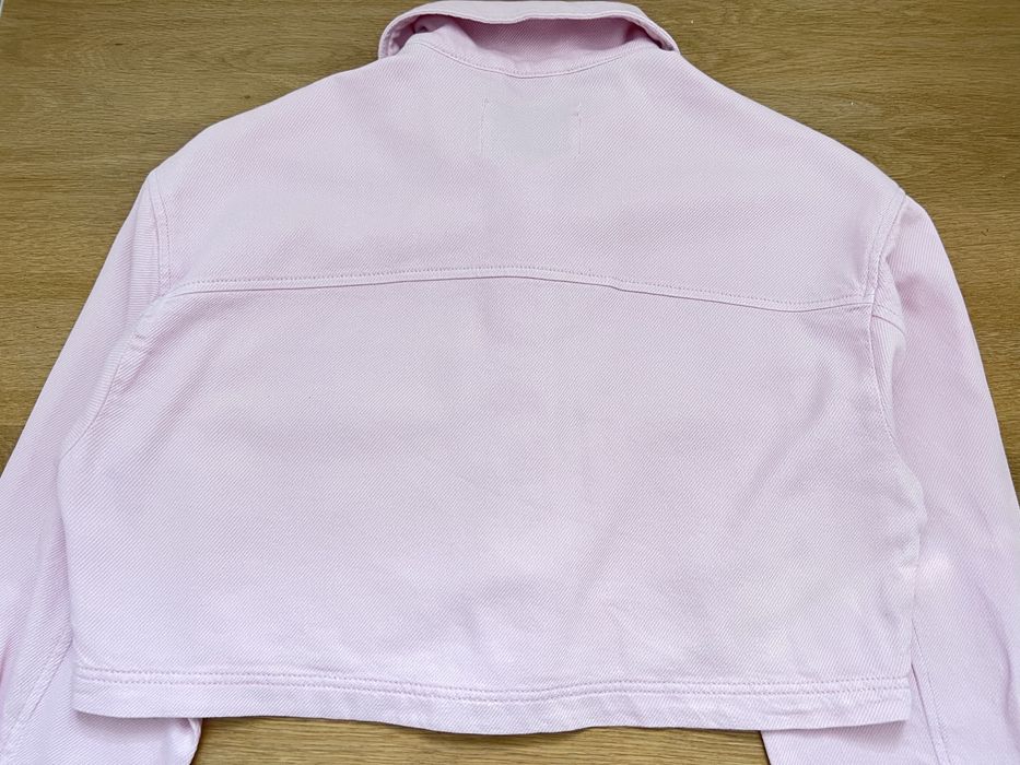 Jachetă denim roz, Stradivarius, XS/34-36