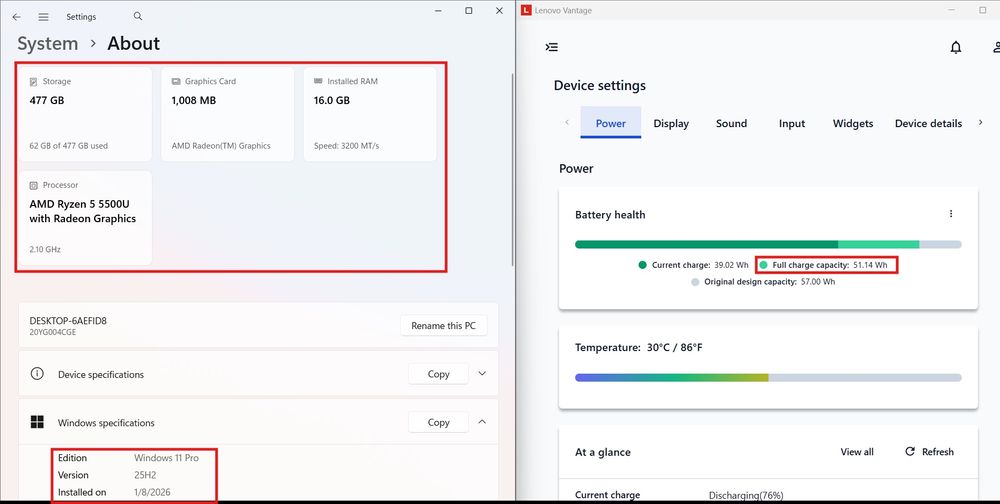 ThinkPad E15 Gen 3 16Gb RAM | 512Gb SSD | Ryzen 5 5500U | Lenovo