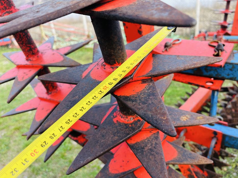 Grapa cu colti, 2 randuri de tavalugi stelati, pliabil hidraulic 3.5 m