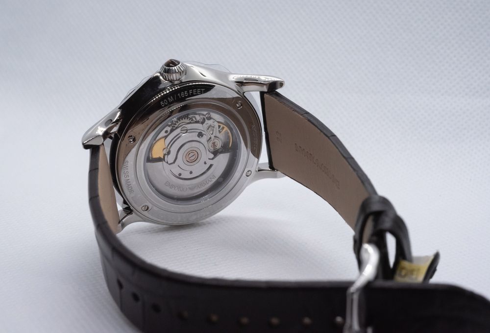 Ceas Emporio Armani Automatic – Fabricat Elveția – Nou, Cutie & Acte