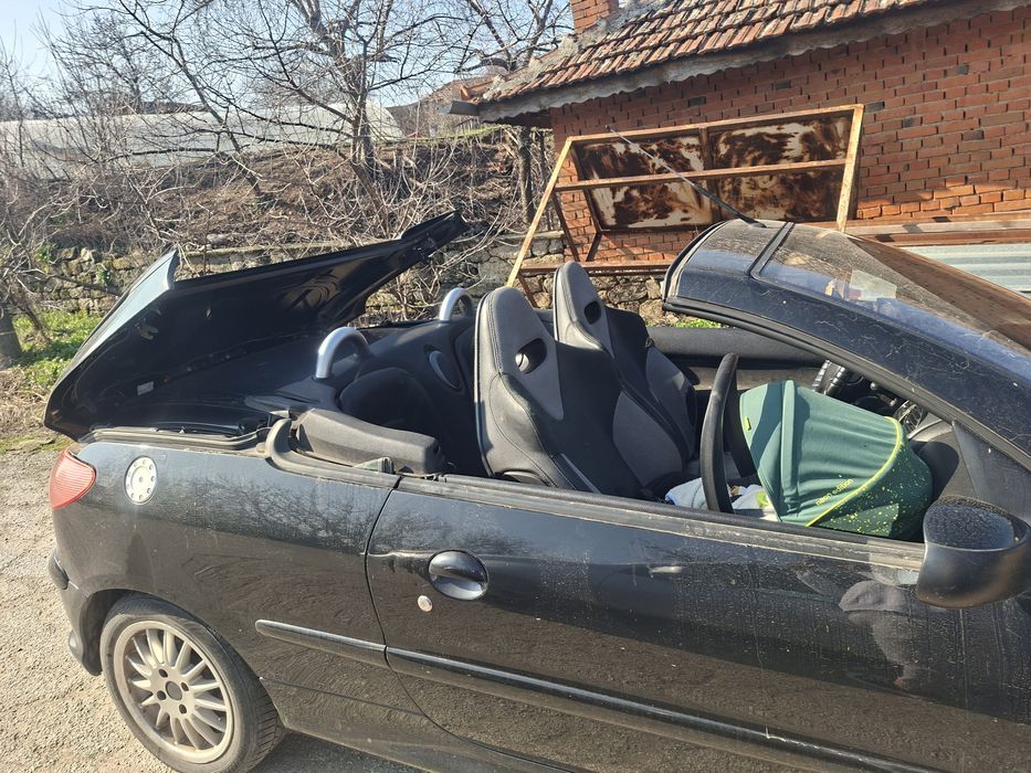 Peugeot   206cc  - черен цвят