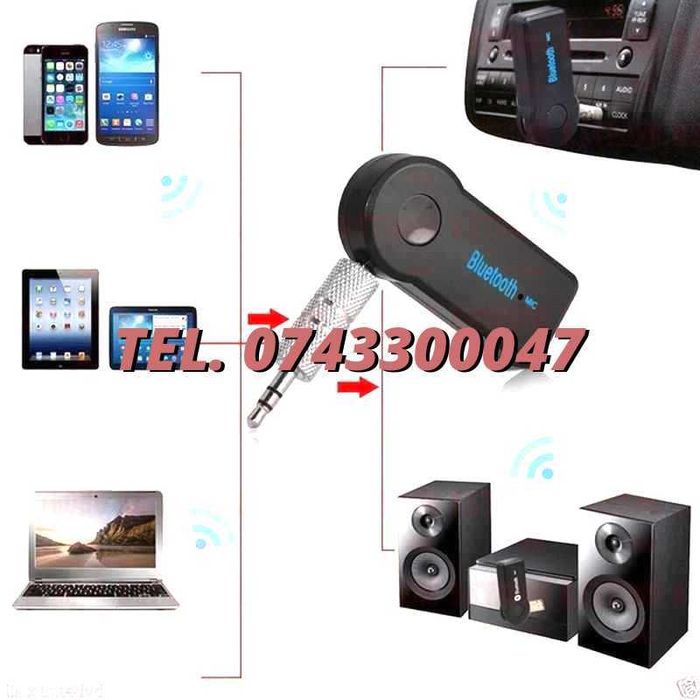 Nou Adaptor 35mm Audio Compatibil Bluetooth Special Masina Aux   Pen