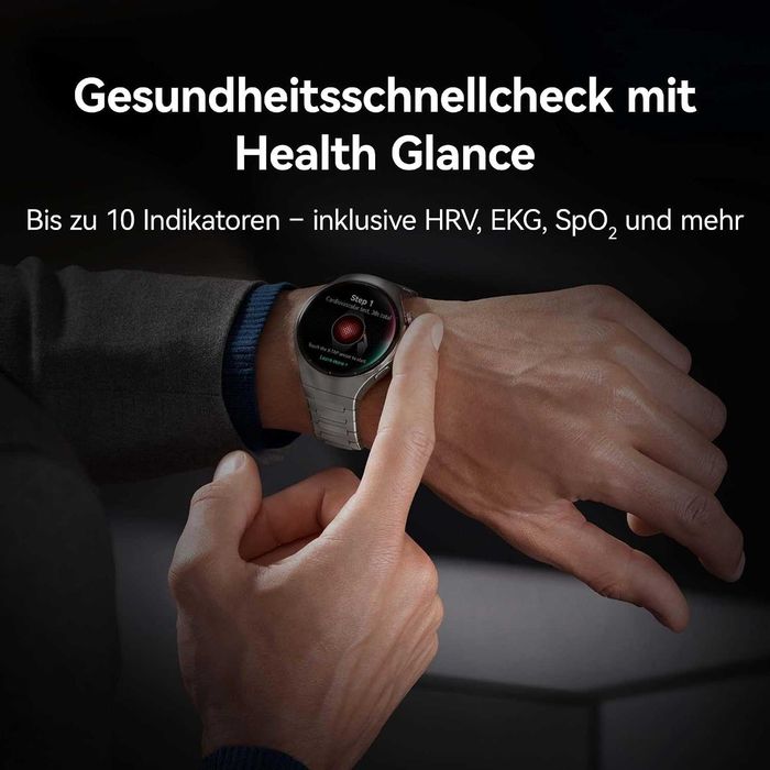 Нов Смарт Водоустойчив Часовник Huawei Watch 5, Rates-L19F, Черен, 2 години Гаранция