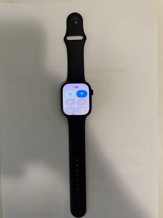 Apple Watch 11 GPS + Cellular,  Aluminium 46mm, Black Sport Band - M