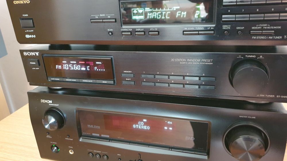 Tuner Denon, Onkyo, Pioneer, Yamaha, JVC, Uher