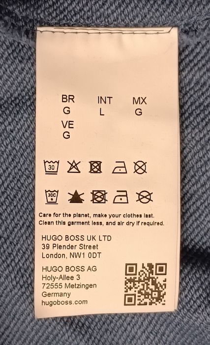 Hugo Boss Dusplited Sweatshirt оригинално горнище L Бос памучен суичър горно горница