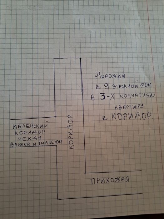 Дорожки в коридор.