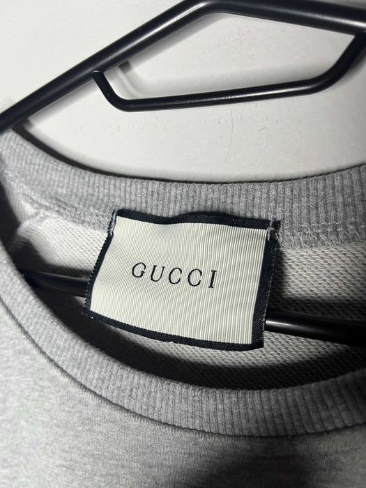 Gucci Stripes Logo 2010s Web-Detail Crewneck Sweatshirt Мъжка Блуза
