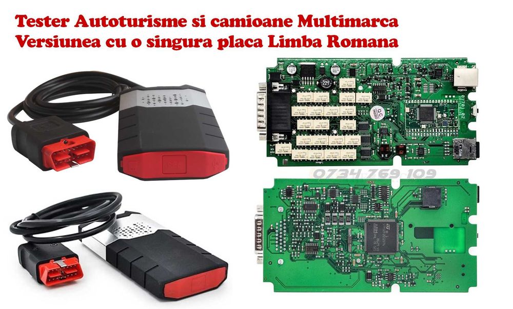 Tester Auto Diagnoza auto Delphi DS150E 1 Placa Top Premium Firm 3201