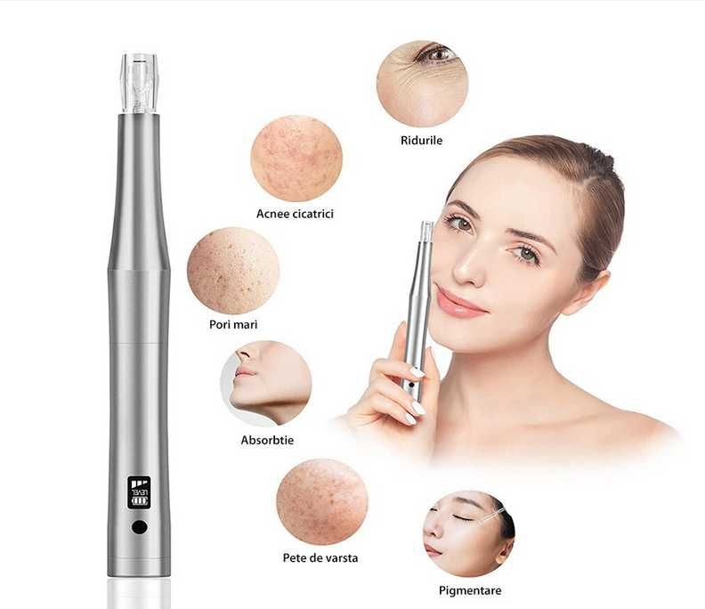 Микро игла за кожа, Chucai, 3 скорости, Сив