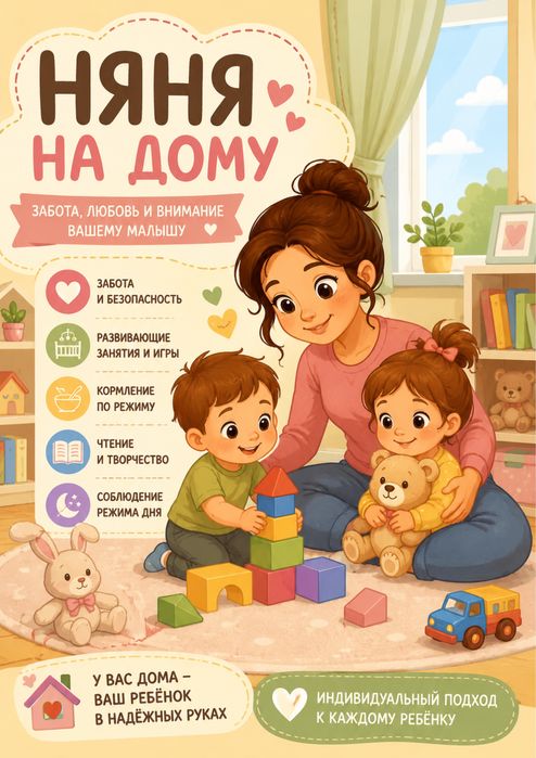 Принимаем детей на дому!