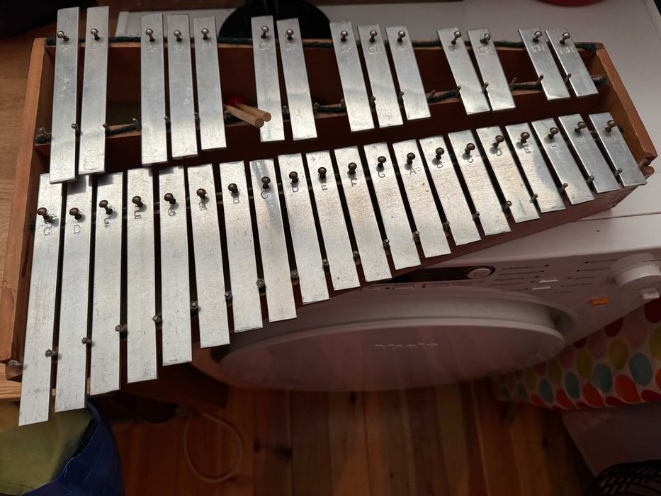 Ксилофон учебен, метален Глокеншпил, glockenspiel.