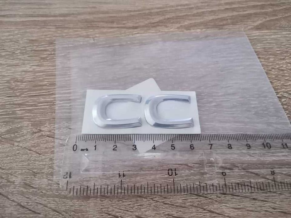 сребриста емблема надпис Volkswagen CC Фолксваген малък размер