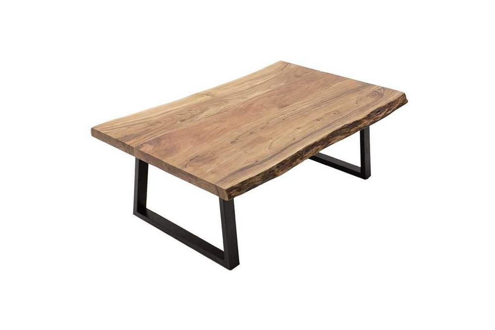 Холна маса Miles - Масив акация в цвят орех - 4см дебелина 115x72x41см