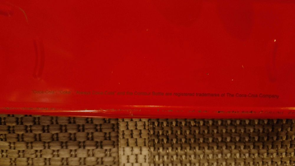 Коледна табла Кока–Кола, Италия, маркирана. Винтидж!