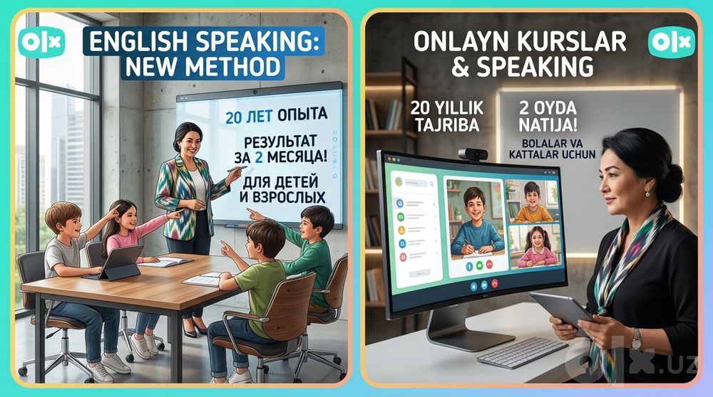 Ingliz tili. Speaking. Online/Offline.