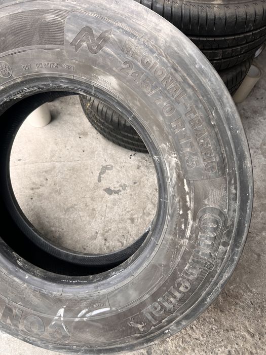 2 anvelope trailer/camion 245/70/17.5 , Continental , 8.5-9.5 mm