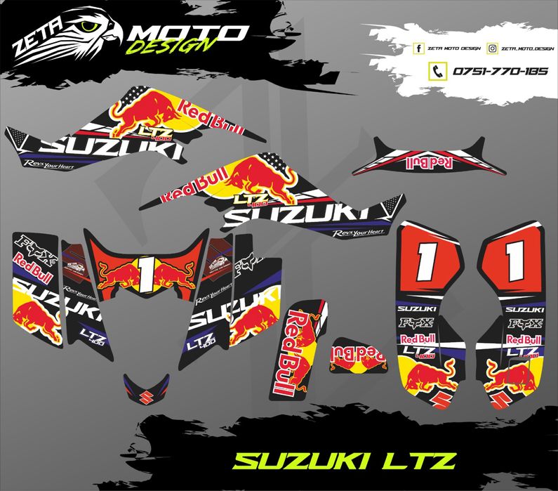 Stickere Atv - Quad Suzuki LTZ 400 400cc si alte modele