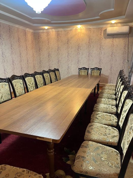 Үстел 24 орындығымен