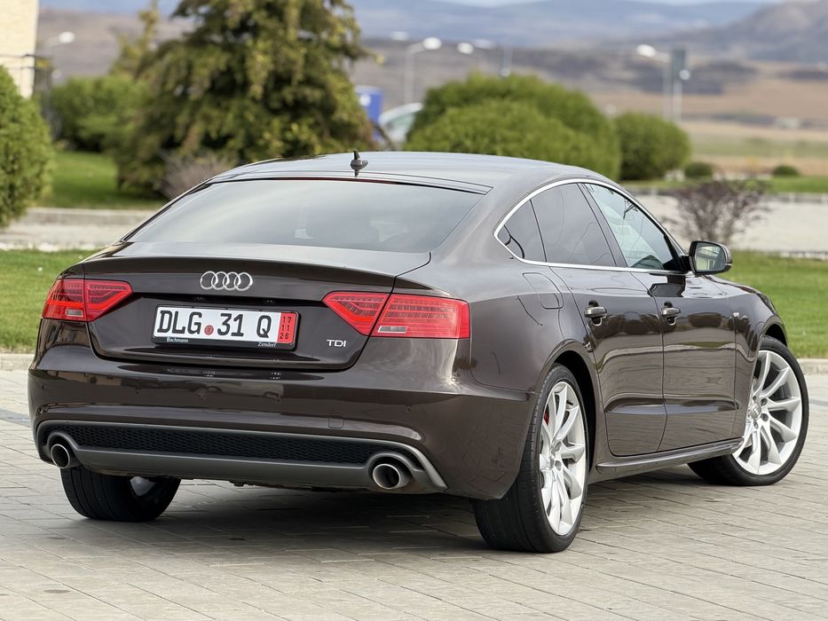 Audi A5 “ 3x S-Line / Sport-Back “ Alcantara, Bang&Olufsen,Full Led, Navigație Mare,Start/Stop, MokkaBrown,Difuzor bară “ TOP