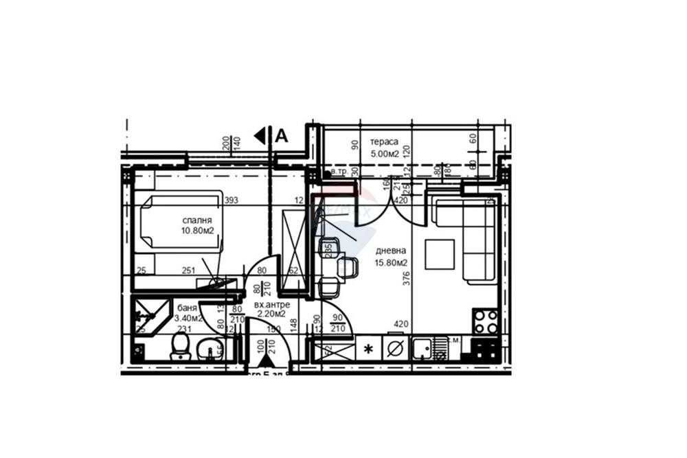 Продава се Двустаен апартамент в Пловдив, Западен - 52 кв.м за 1152 €/кв.м - Снимка #1