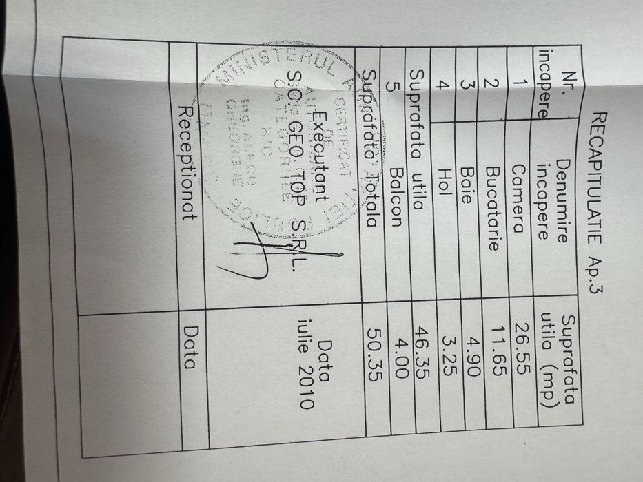 Vand garsoniera Ghimbav , zona centrala , 50 mp