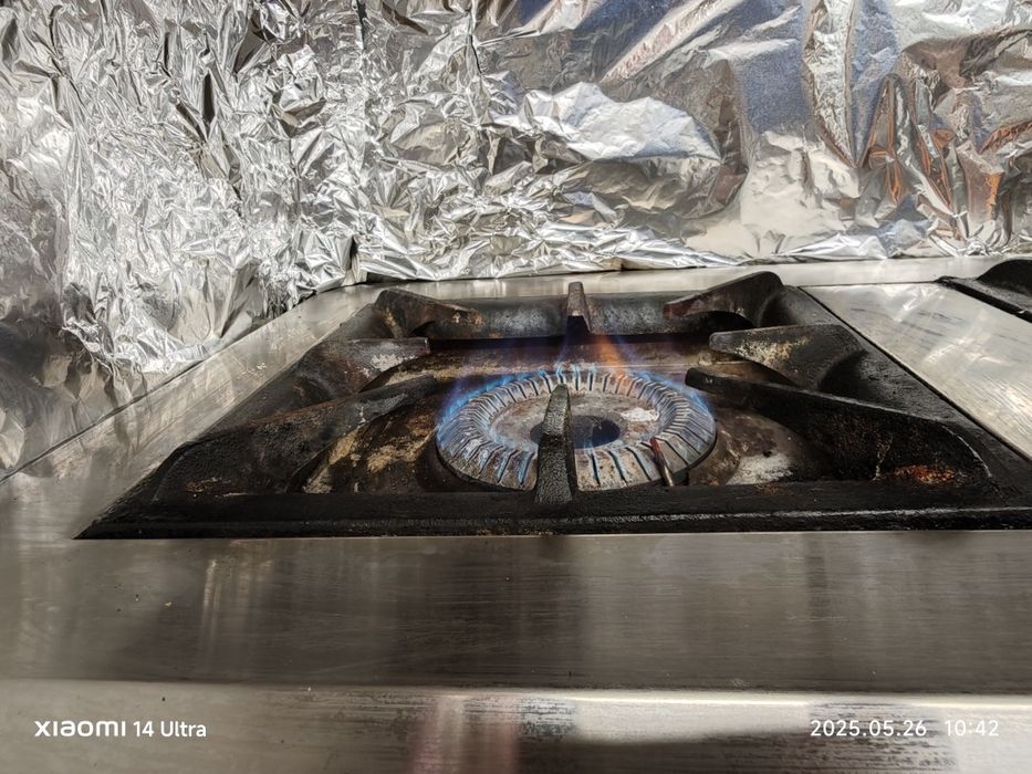 Троен газов котлон за големи съдове