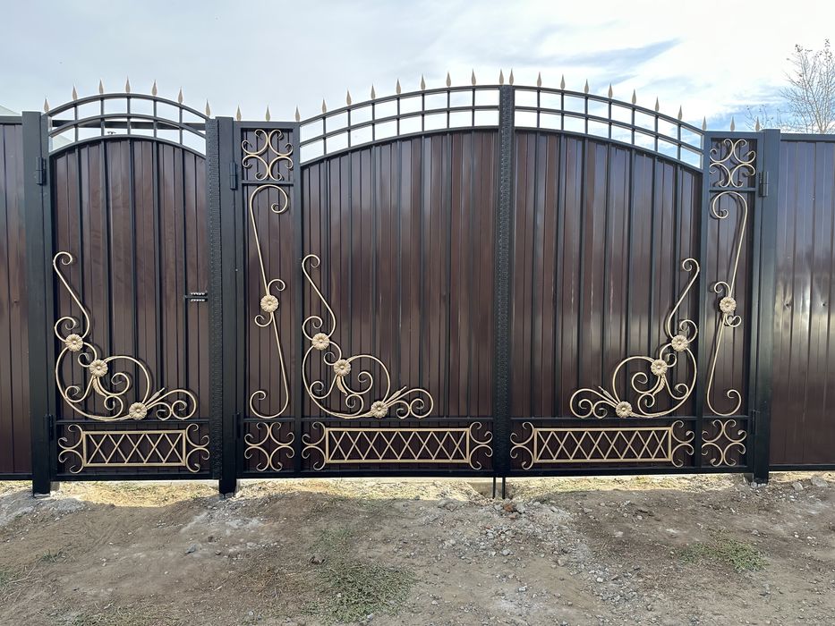 Ворота с устаровкой