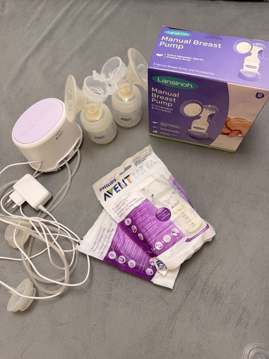 Pompă de sân electrică Philips Avent + accesorii și recipiente
