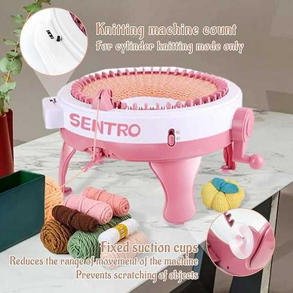 Mașină de tricotat FYGAIN, mașină de tricotat cu 48 de ace