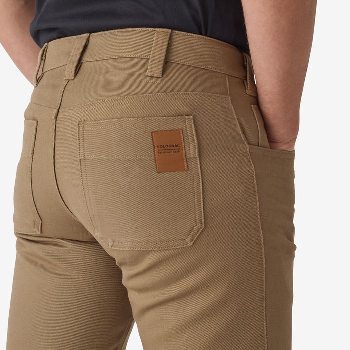 Pantalon utilitar rezistent 500 Maro - 48 - produs resigilat Decathlon