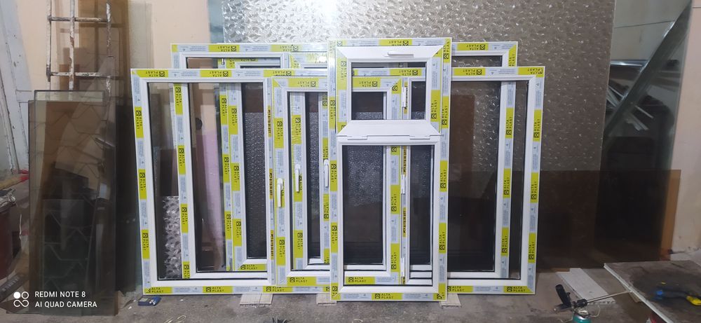 Изготавливаем и устанавливаем пластиковые и алюминивае рамы и двери