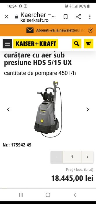Karcher .aparat de spalat hds 5/15 ux