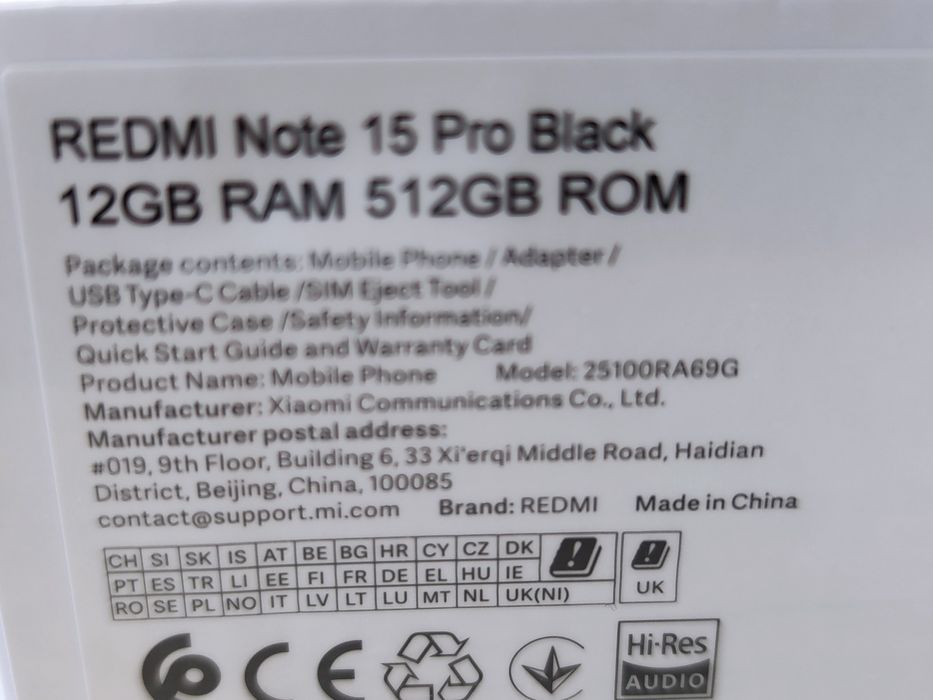 Xiaomi Redmi Note 15 Pro 512GB 12GB RAM Гаранция!