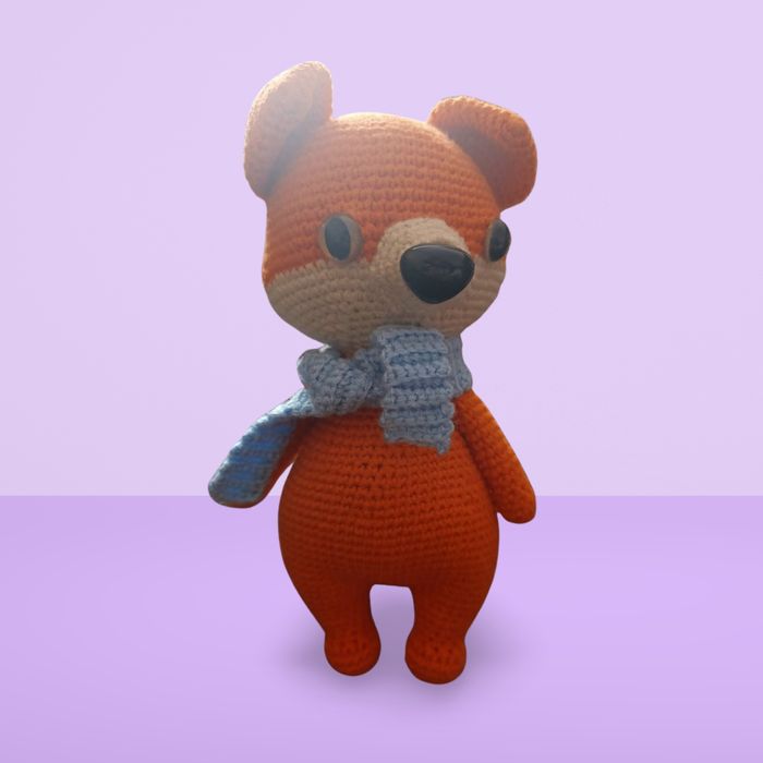 вязанная лисичка