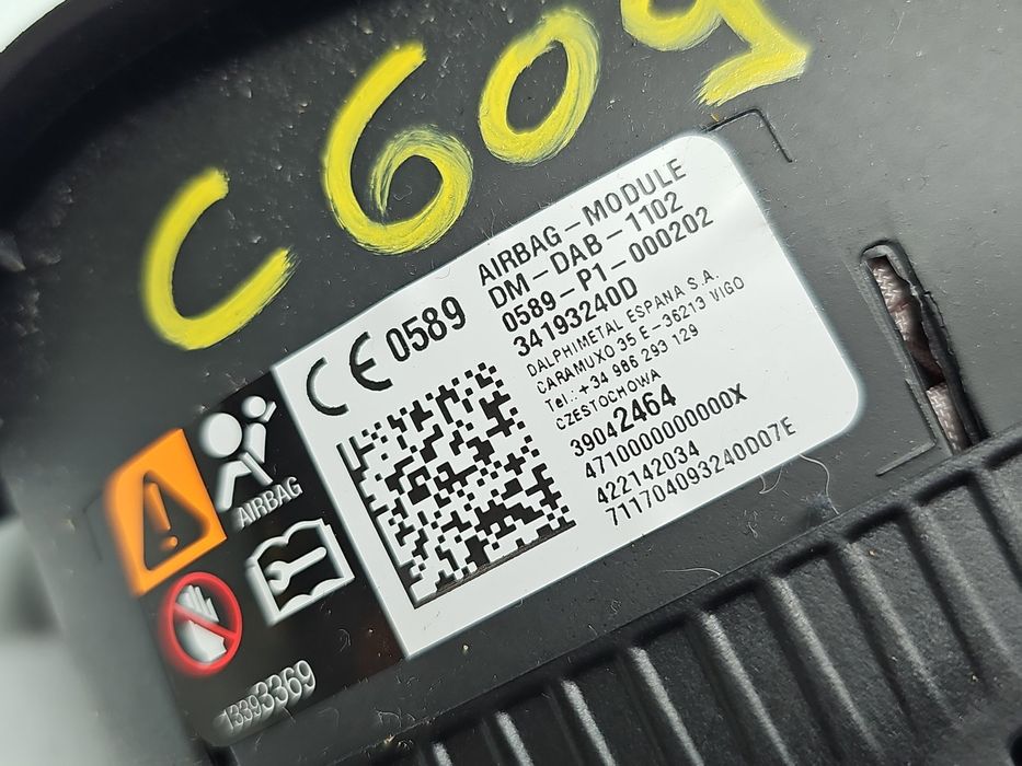 Airbag volan Opel Astra K [Fabr 2015-2022] 39042464