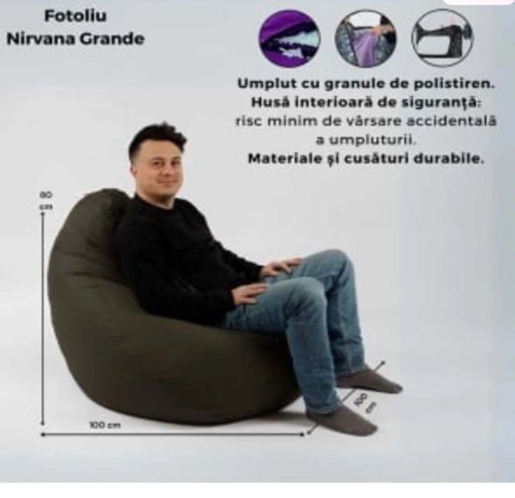 Puf nirvana grande nou