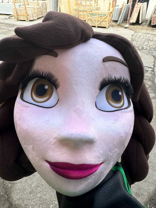 Costum mascotă Frozen Anna Princess 3D premium, realizat la comandă