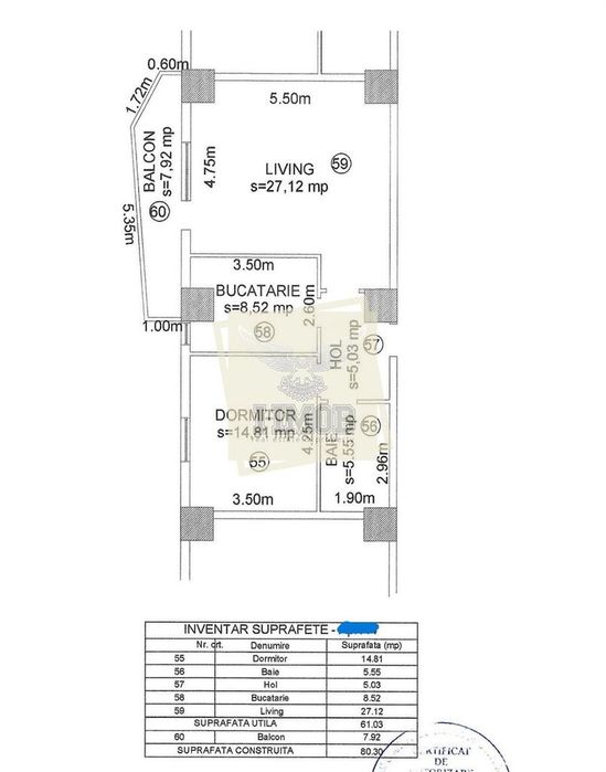 Apartament  2 camere | Balcon  Bd. Mihai Viteazu