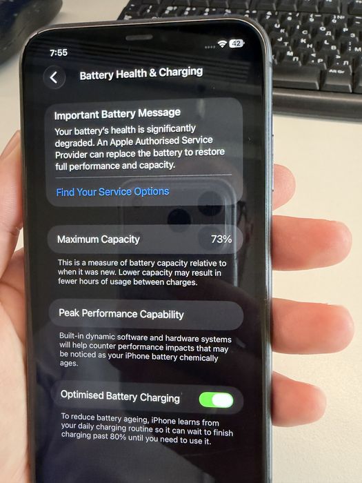 iPhone 11, 128 GB, Черен