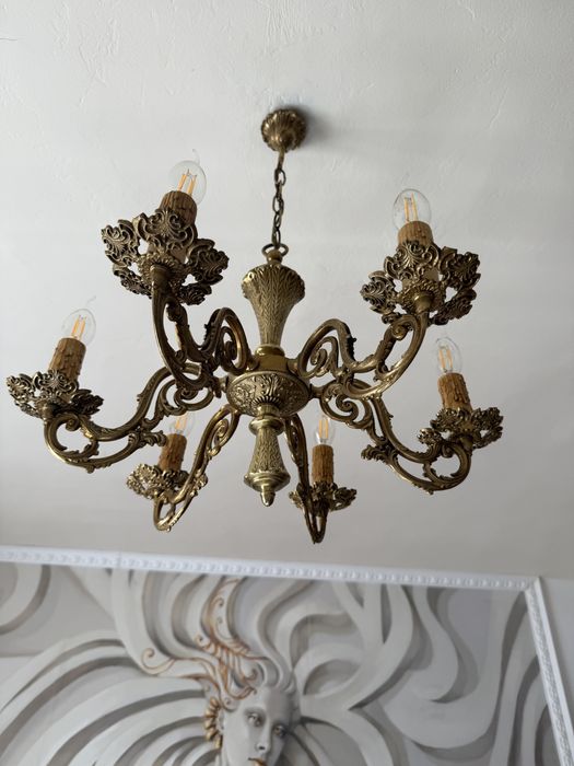 Candelabru bronz masiv