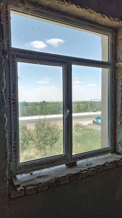 Akfa plast deraza razmer 172x148 sm 2-dona